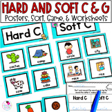Hard and Soft C and G Fun Phonics Worksheets, Posters, Wor