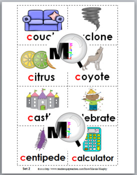 hard and soft c sorting activity worksheets posters