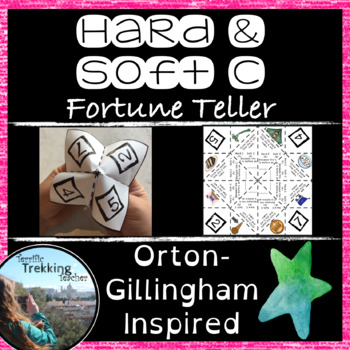 Preview of Hard and Soft C Spelling/Reading - Fortune Teller - Orton-Gillingham inspired!