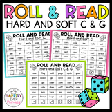 Hard and Soft C and G | Roll and Read Fluency Practice Games
