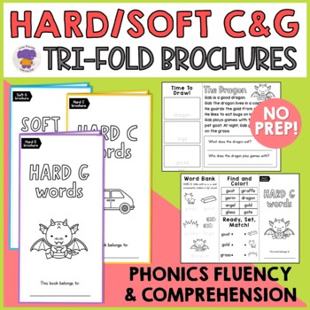 Preview of Hard and Soft C and G Brochure Phonics Decodable Readers