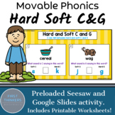 Hard and Soft C and G Google Slides Seesaw Phonics Game Pr