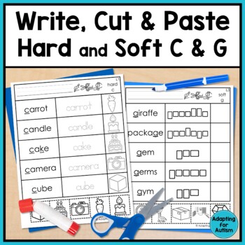 hard and soft c and g worksheets teaching resources tpt