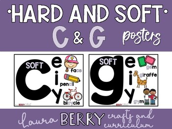 Preview of Hard and Soft C and G Posters | Anchor Charts | Focus Wall Cards