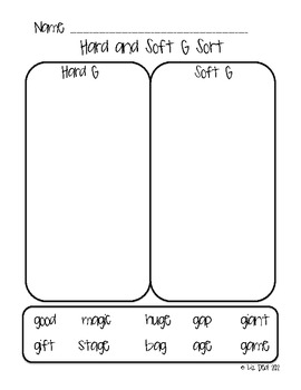 hard and soft g printables by polka dot firsties tpt