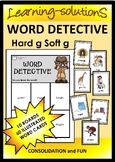 Hard and Soft g Game - WORD DETECTIVE - 10 boards/60 Illus