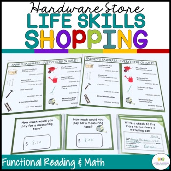 Preview of Life Skills Hardware Shopping Math & Functional Reading - Special Education