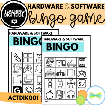 Preview of Hardware & Software BINGO Game - Digital Seesaw & Printable Version - ACTDIK001