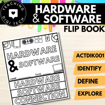 Preview of Hardware and Software FLIP BOOK | Computer Hardware and Software Activity Book