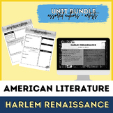 Harlem Renaissance - American Literature - 11th ELA - Unit Bundle