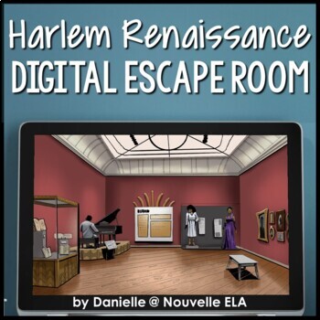 Preview of Harlem Renaissance Introduction Escape Room (digital) - Black History Month