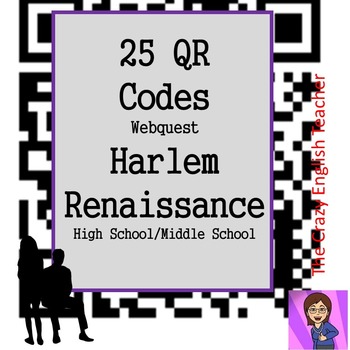 Preview of Harlem Renaissance : QR Codes Webquest 25 Websites