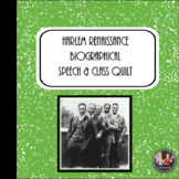 Harlem Renaissance Biographical Speech & Class Quilt