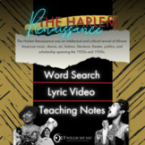 Harlem Renaissance Song, Lyric Video, and Word Search