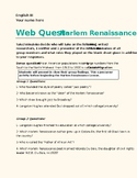 Harlem Renaissance Web Quest- A precursor activity to the lesson