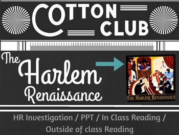 Preview of Harlem Renaissance African Americans 1920's Reading Writing Activities