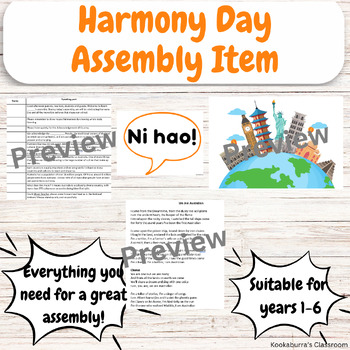 Preview of Harmony Day Assembly Item