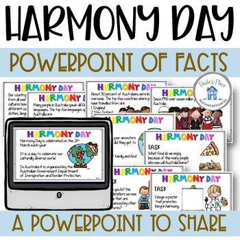 Preview of Harmony Day PowerPoint of Facts