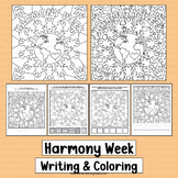 Harmony Day Colouring Worksheets ages Writing Activities M