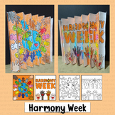 Harmony Day Craft Agamograph Bulletin Board Coloring Activ