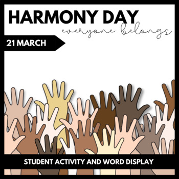 Preview of Harmony Day Hands - FREEBIE