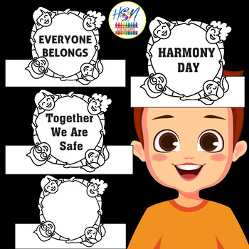 Preview of Harmony Day Hat Crown Headband Activity Diversity and Inclusion Classroom Crafts