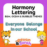 Harmony Day Lettering | Classroom Display by Pevan & Sarah