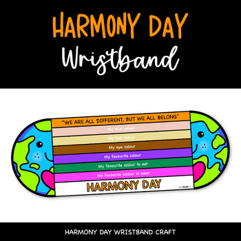Preview of Harmony Day Wristband Craft