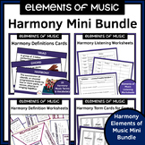 Harmony Elements of Music Activities Bundle