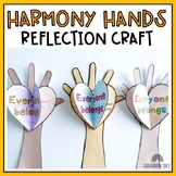 Harmony Hands Reflection Craft and Display - Harmony Week Craft