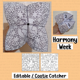 Harmony Week Craft Cootie Catcher Activities Writing Austr