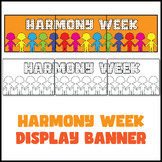 Harmony Week Display Banner | Harmony Day Poster Bulletin 