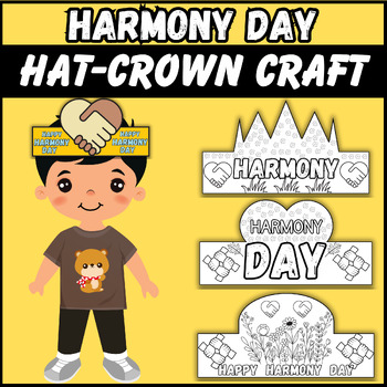 Preview of Harmony day Hat & Crown Crafts - Headband Craft | Harmony day craft |