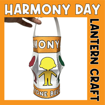 Preview of Harmony day Lantern Craft Printables Paper Art Project | Harmony Day Australia