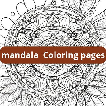 Preview of Harmony in Circles: A Mandala Coloring Journey for Adult Relaxation VOL6