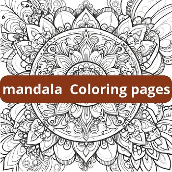 Preview of Harmony in Circles: A Mandala Coloring Journey for Adult Relaxation VOL7