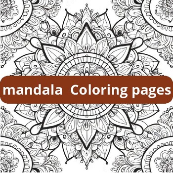 Preview of Harmony in Circles: A Mandala Coloring Journey for Adult Relaxation VOL8