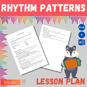 Preview of Harmony in Motion: Exploring Rhythm Patterns in Preschool Math and Music Lesson