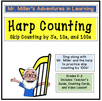 Preview of Harp Counting by 5s, 10, and 100s