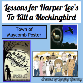 Harper Lee’s To Kill a Mockingbird l Town of Maycomb Poster  TPT