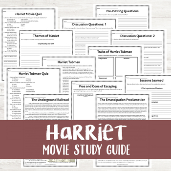 Preview of Movie Guide for Harriet (2019)