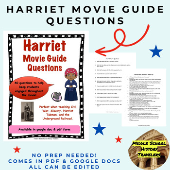 Preview of Harriet Movie Guide Questions