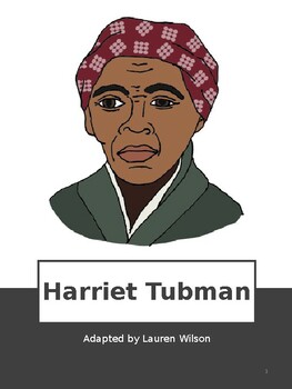 Preview of Harriet Tubman Adapted Book