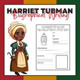 Harriet Tubman Biographical Writing | Women's History Mont