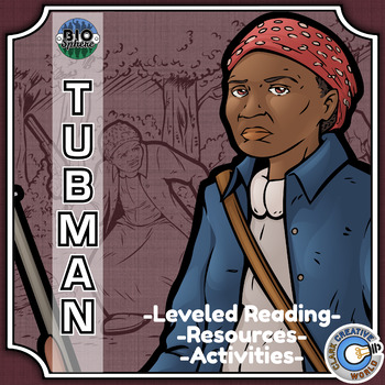 Preview of Harriet Tubman Biography - Reading, Digital INB, Slides & Activities
