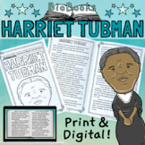 Harriet Tubman Biography Reading Passage and Activity Book