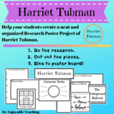 Harriet Tubman Biography Research Poster Writing Kit