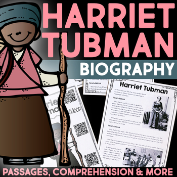 Preview of Harriet Tubman Black History Month Biography Project Graphic Organizer Templates