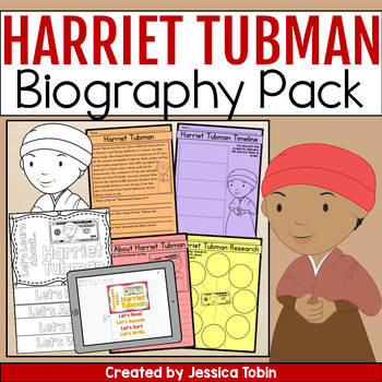 Preview of Harriet Tubman Biography Graphic Organizer - Black History Month Activities