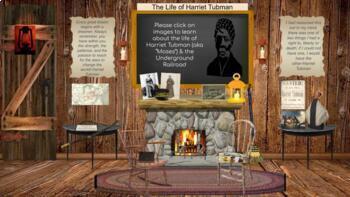 Preview of Harriet Tubman/Black History/ Bitmoj Virtual Classroom w/activities